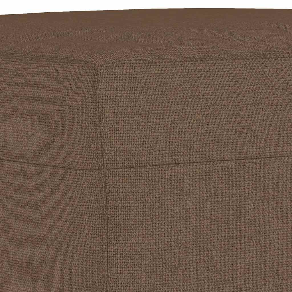 Voetenbank 60x50x41 cm stof bruin is nu te koop bij PeponiXL, paradijselijk wonen!