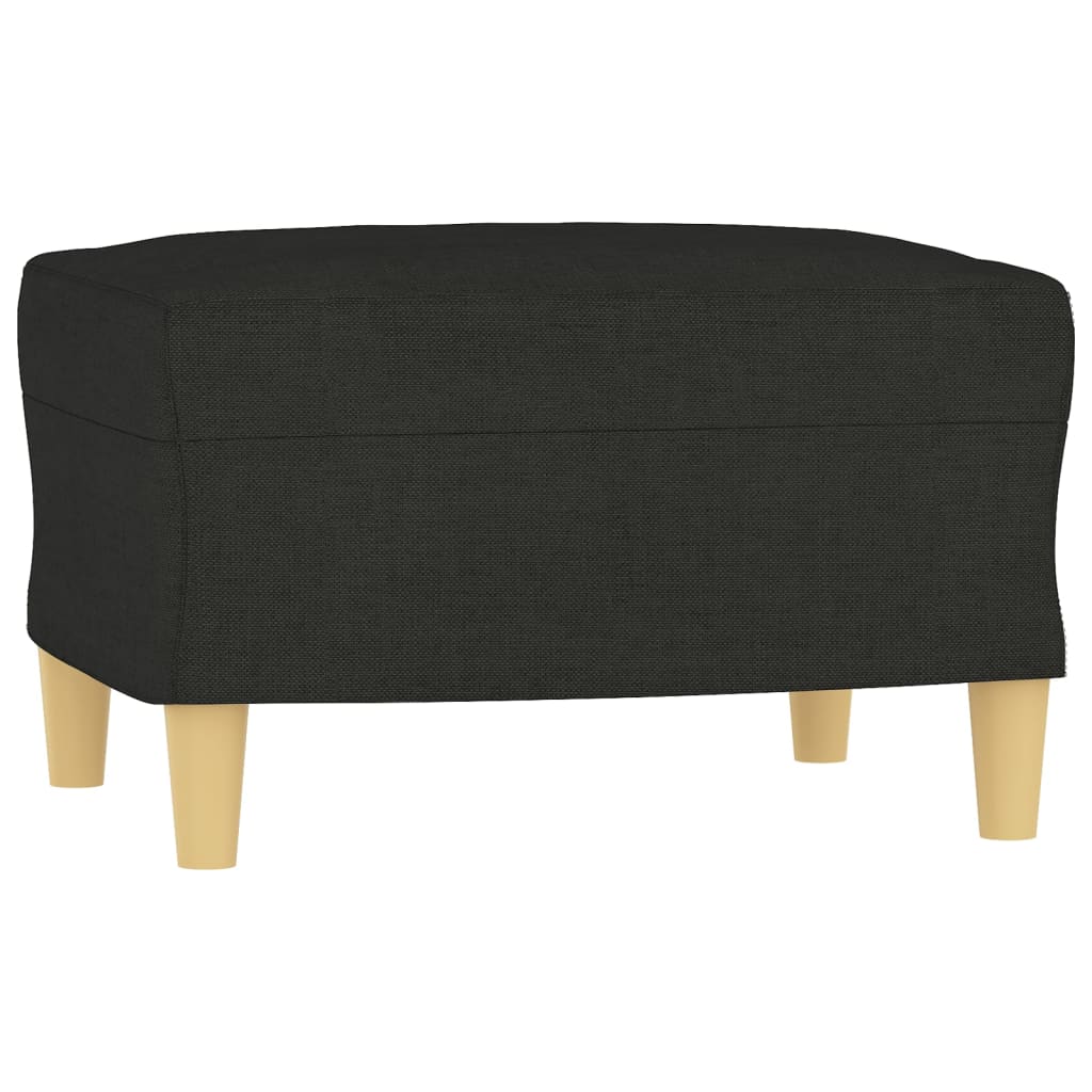 Voetenbank 60x50x41 cm stof zwart is nu te koop bij PeponiXL, paradijselijk wonen!