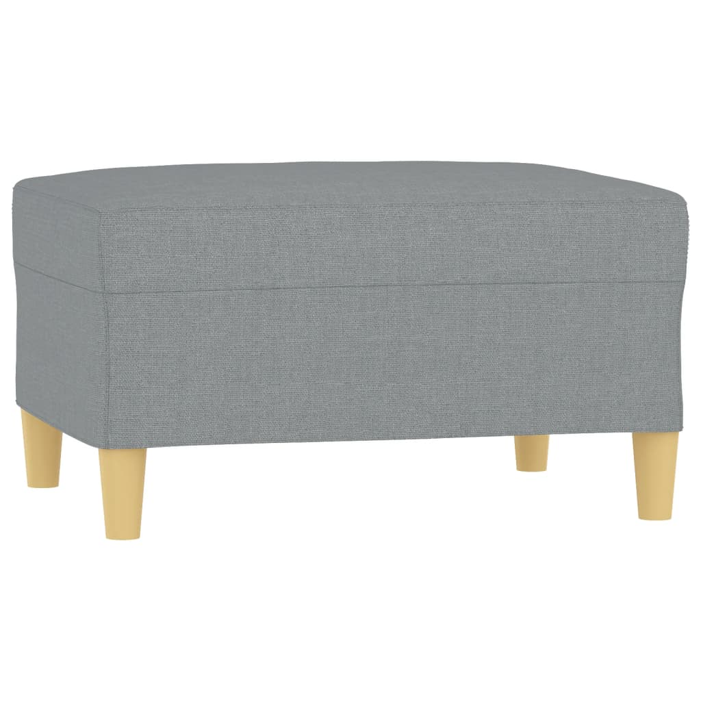 Voetenbank 70x55x41 cm stof lichtgrijs is nu te koop bij PeponiXL, paradijselijk wonen!