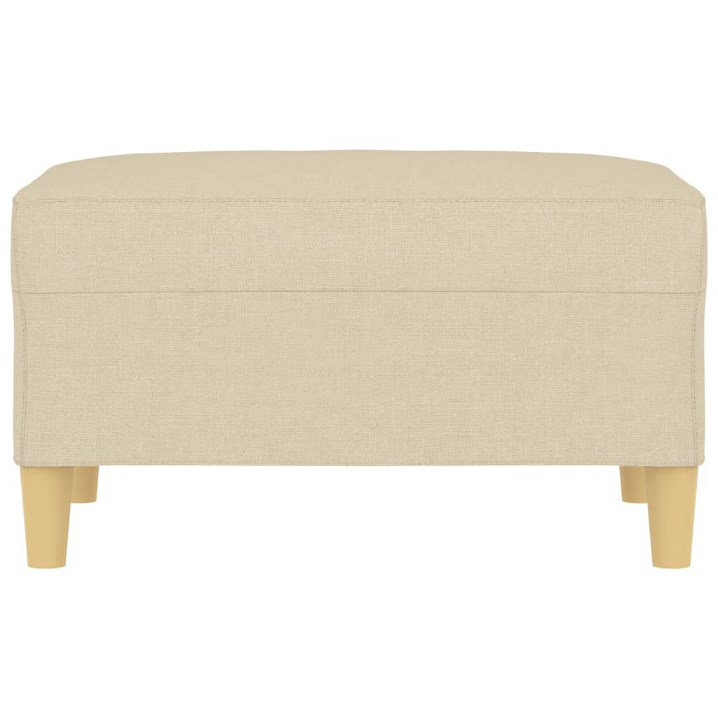 Voetenbank 70x55x41 cm stof crèmekleurig is nu te koop bij PeponiXL, paradijselijk wonen!