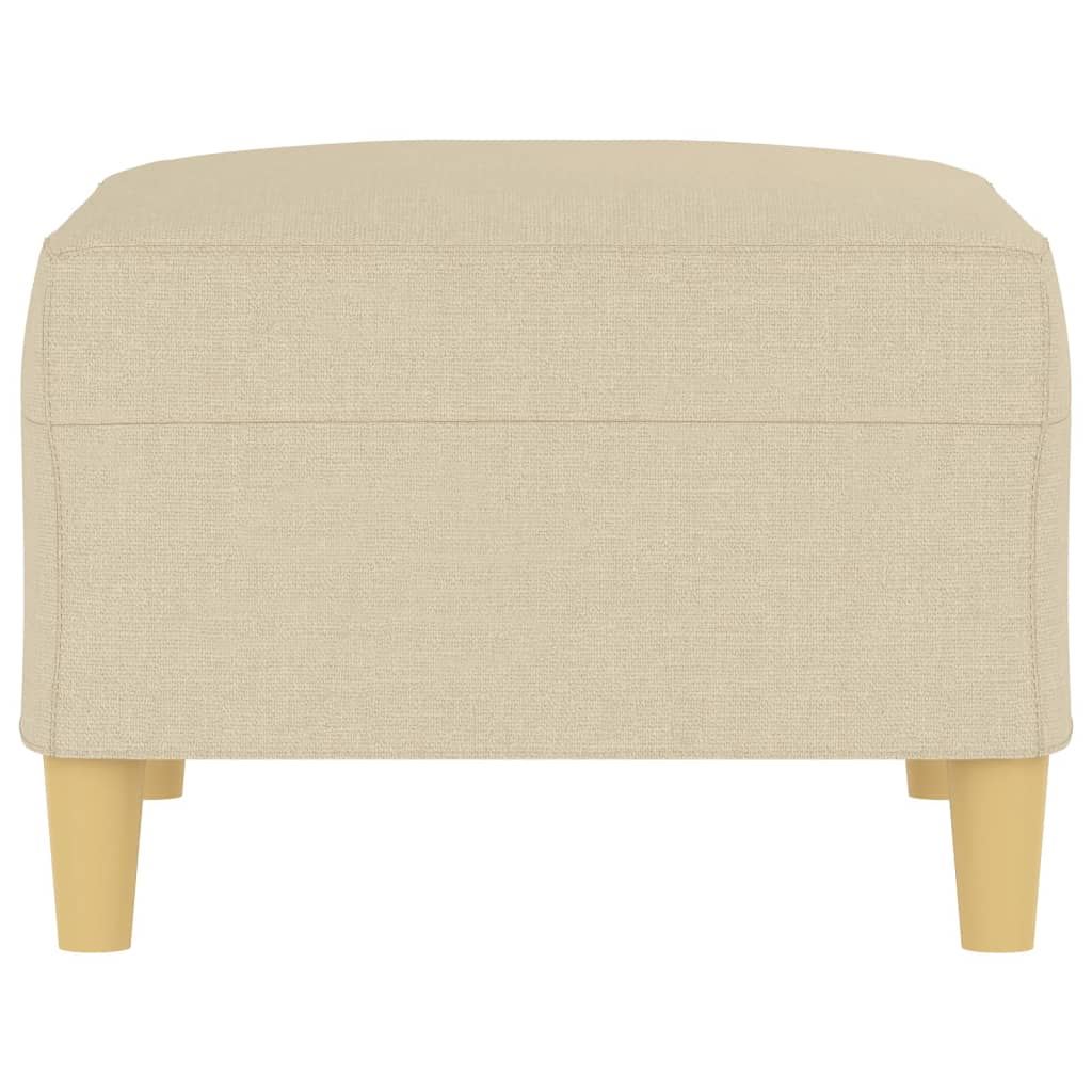 Voetenbank 70x55x41 cm stof crèmekleurig is nu te koop bij PeponiXL, paradijselijk wonen!