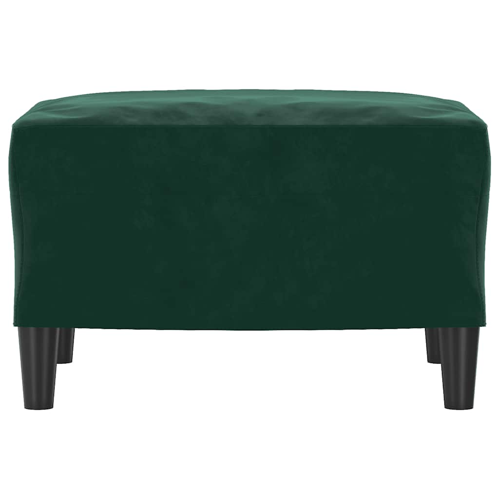 Voetenbank 60x50x41 cm kunstleer donkergroen is nu te koop bij PeponiXL, paradijselijk wonen!