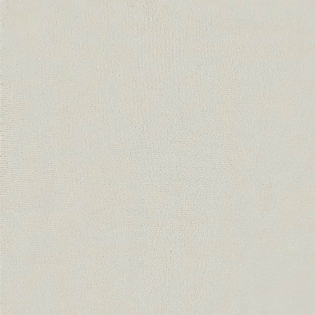 Voetenbank 60x50x41 cm fluweel crèmekleurig is nu te koop bij PeponiXL, paradijselijk wonen!