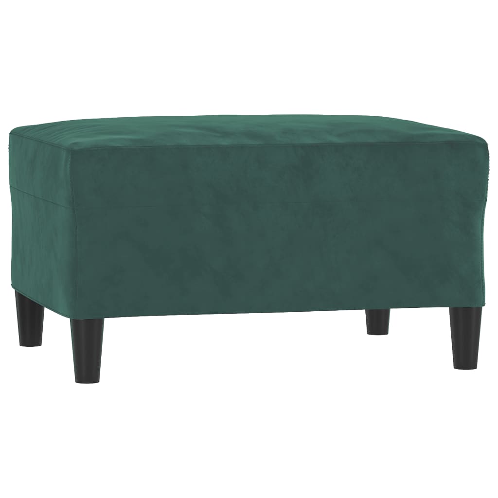 Voetenbank 70x55x41 cm fluweel donkergroen is nu te koop bij PeponiXL, paradijselijk wonen!