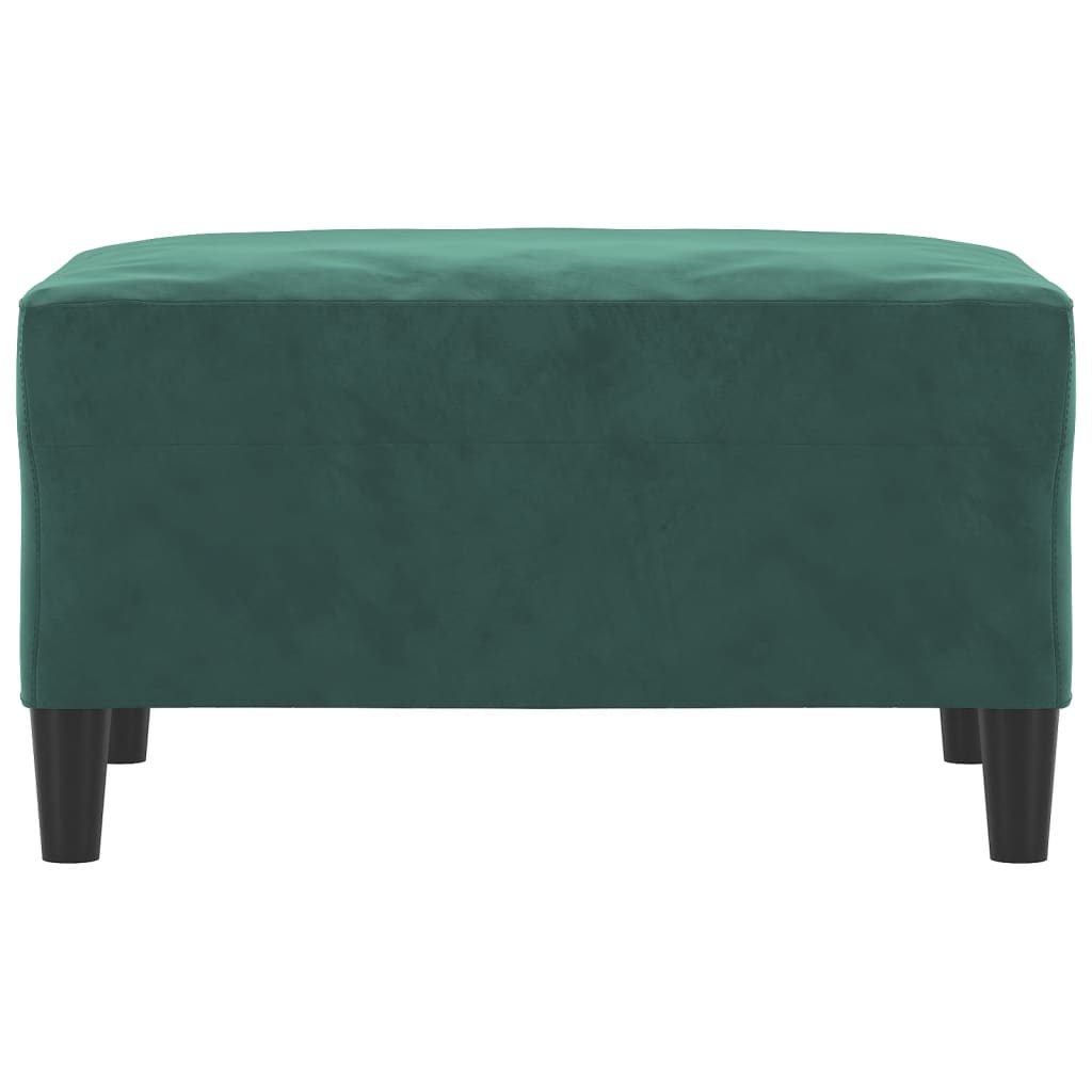 Voetenbank 70x55x41 cm fluweel donkergroen is nu te koop bij PeponiXL, paradijselijk wonen!
