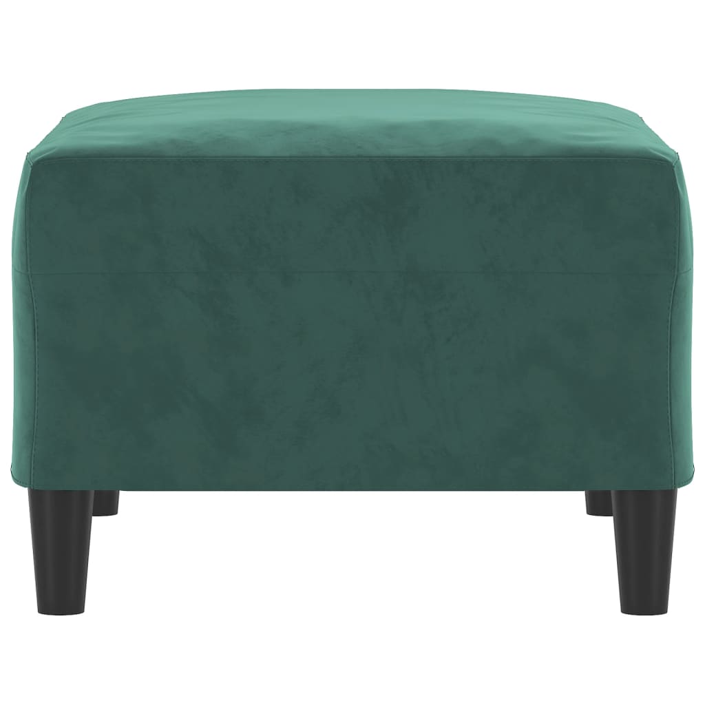 Voetenbank 70x55x41 cm fluweel donkergroen is nu te koop bij PeponiXL, paradijselijk wonen!