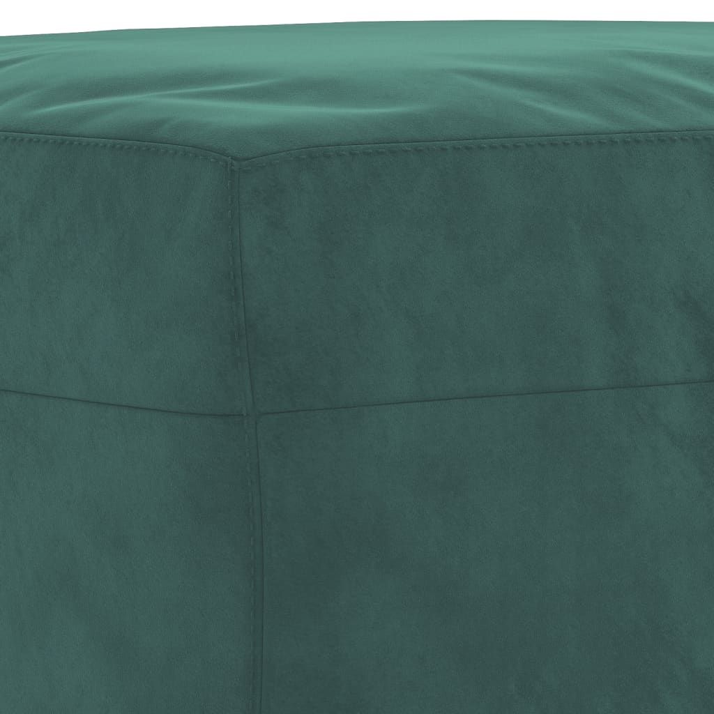 Voetenbank 70x55x41 cm fluweel donkergroen is nu te koop bij PeponiXL, paradijselijk wonen!