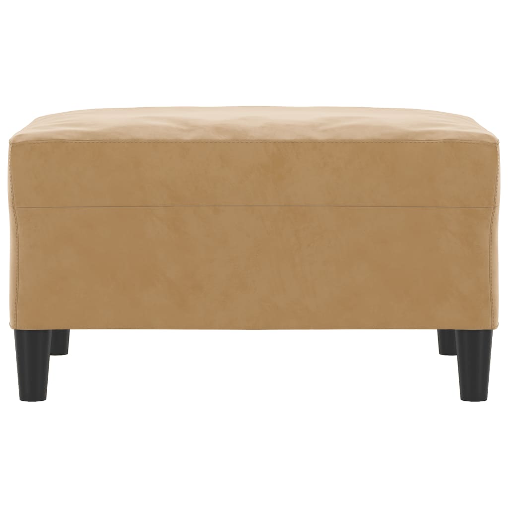 Voetenbank 70x55x41 cm fluweel bruin is nu te koop bij PeponiXL, paradijselijk wonen!