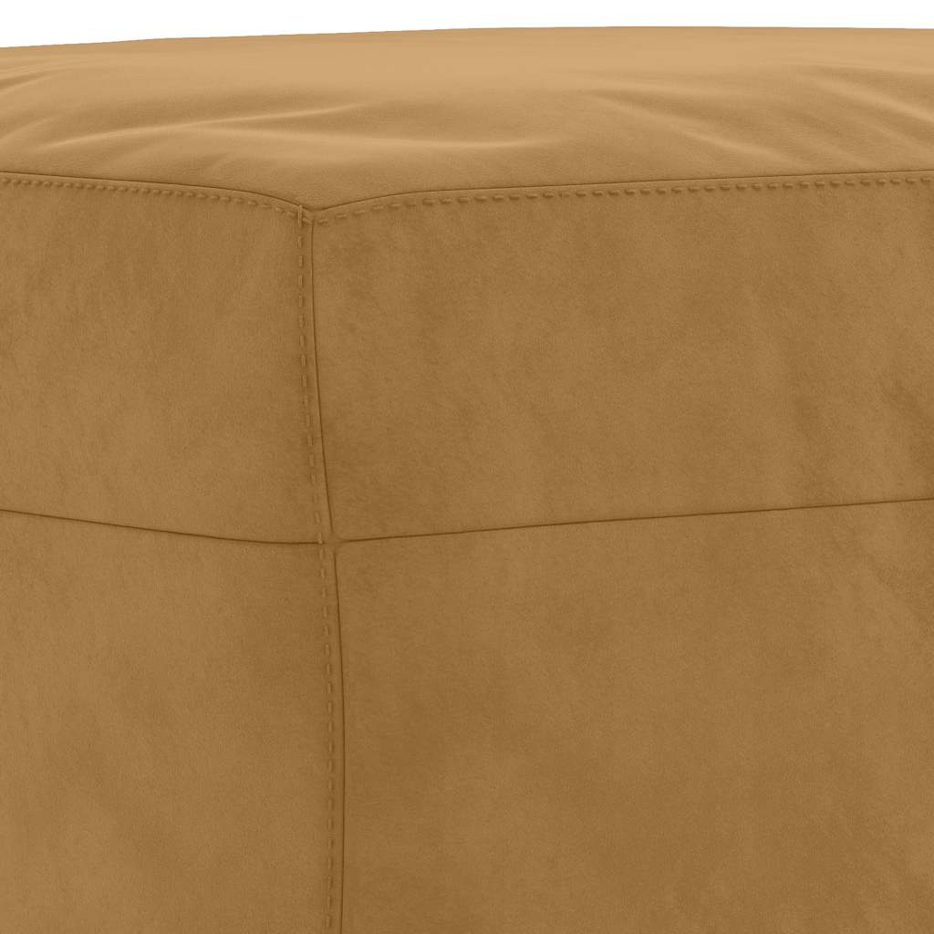 Voetenbank 70x55x41 cm fluweel bruin is nu te koop bij PeponiXL, paradijselijk wonen!