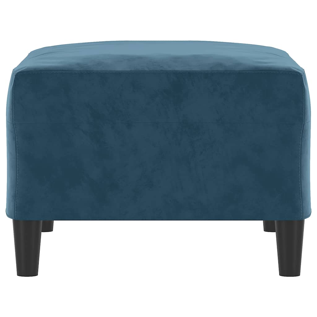 Voetenbank 70x55x41 cm fluweel blauw is nu te koop bij PeponiXL, paradijselijk wonen!