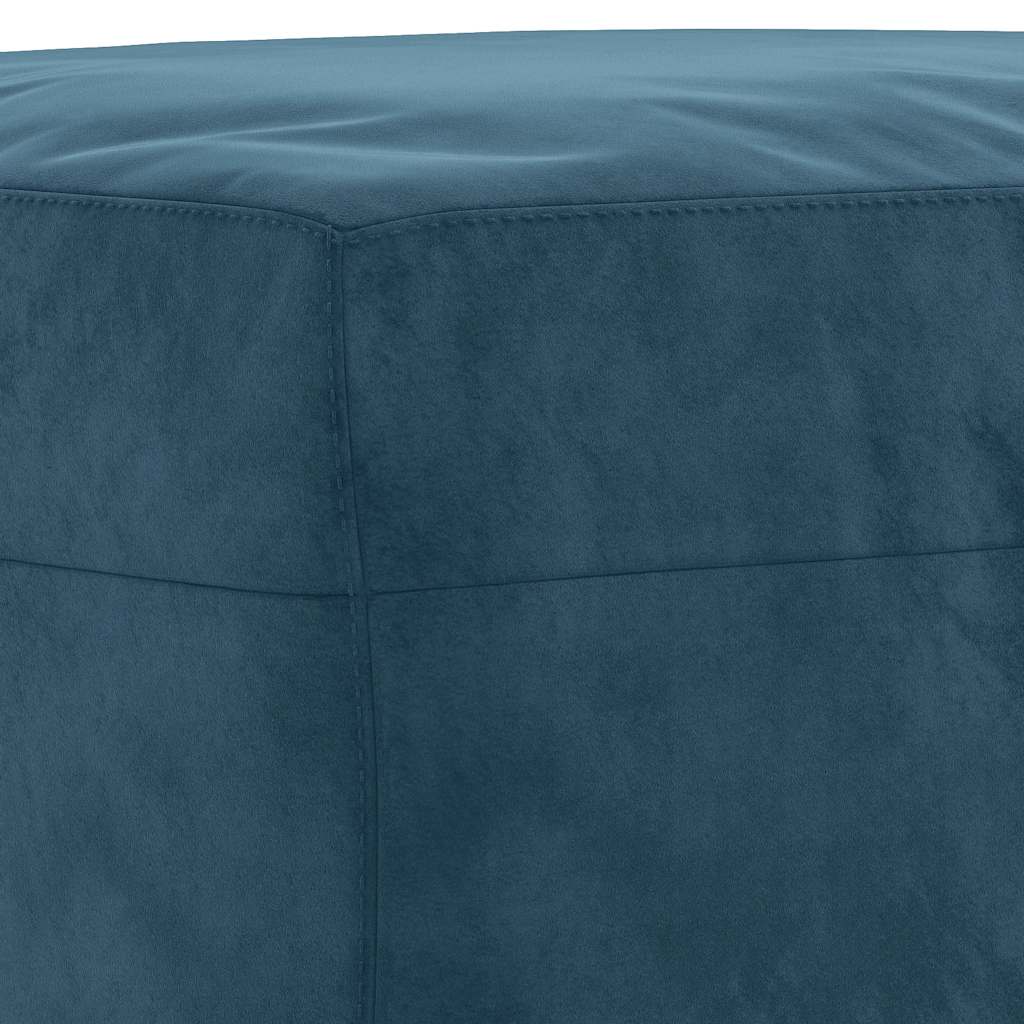 Voetenbank 70x55x41 cm fluweel blauw is nu te koop bij PeponiXL, paradijselijk wonen!