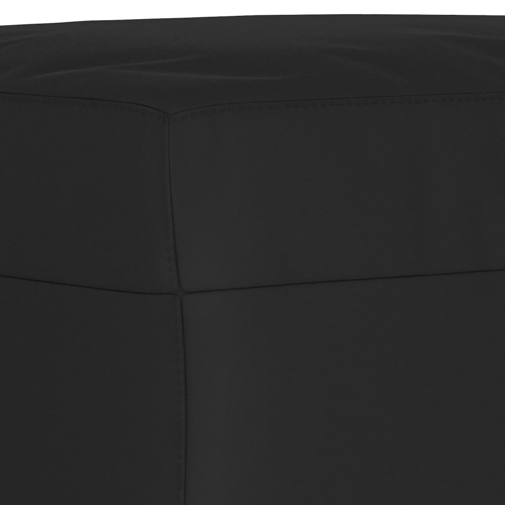 Voetenbank 60x50x41 cm microvezelstof zwart is nu te koop bij PeponiXL, paradijselijk wonen!