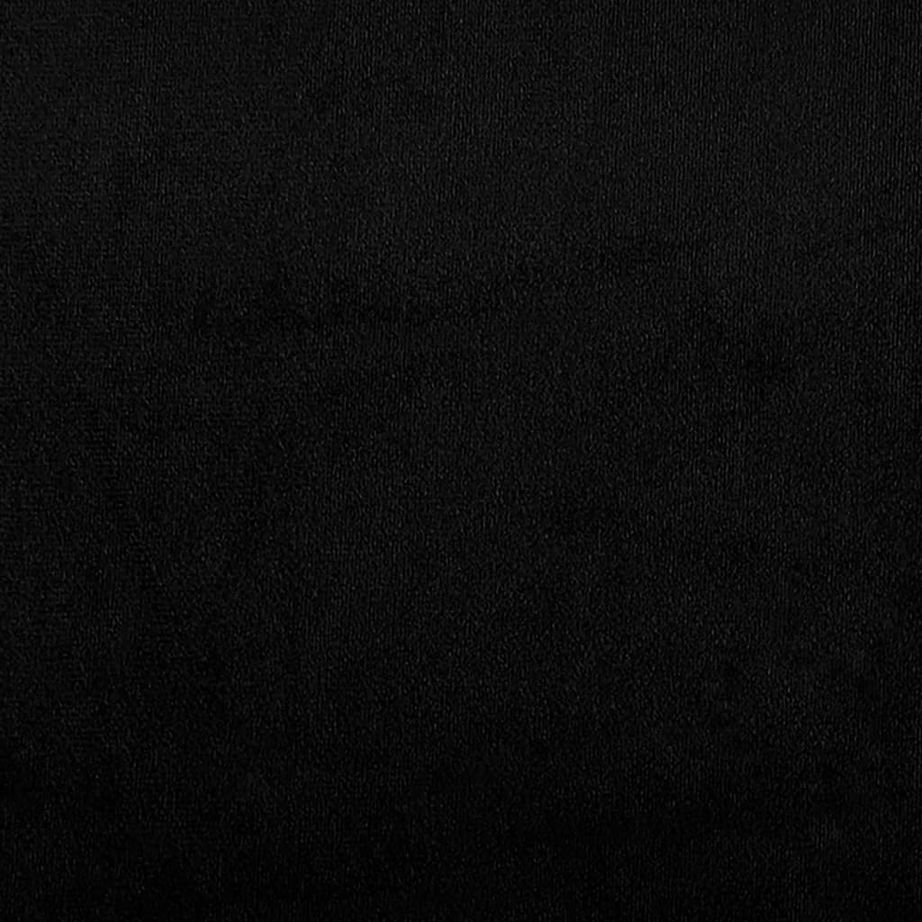 Voetenbank 60x50x41 cm microvezelstof zwart is nu te koop bij PeponiXL, paradijselijk wonen!