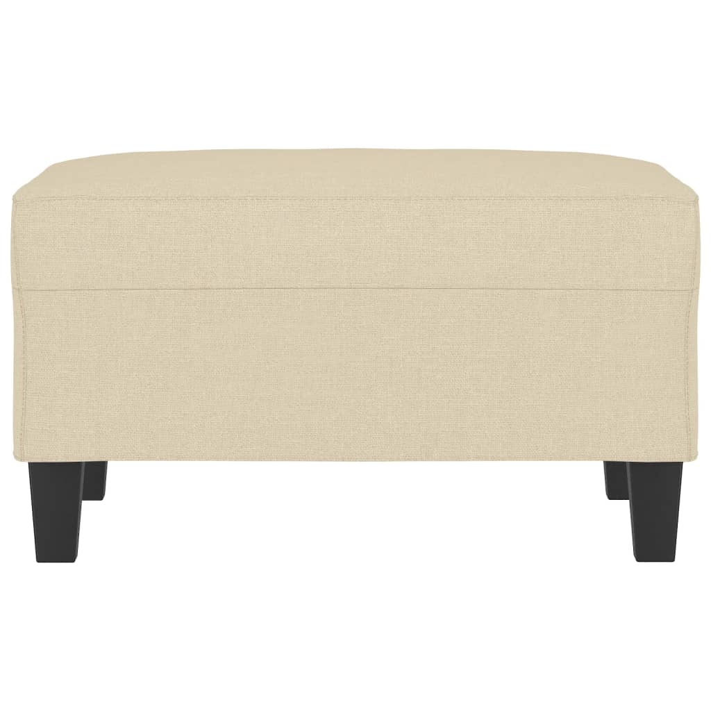 Voetenbank 70x55x41 cm stof crèmekleurig is nu te koop bij PeponiXL, paradijselijk wonen!