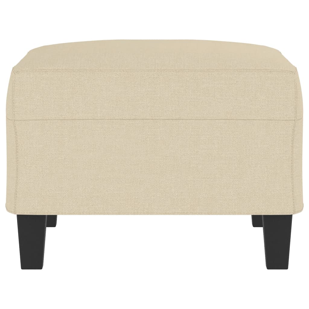 Voetenbank 70x55x41 cm stof crèmekleurig is nu te koop bij PeponiXL, paradijselijk wonen!