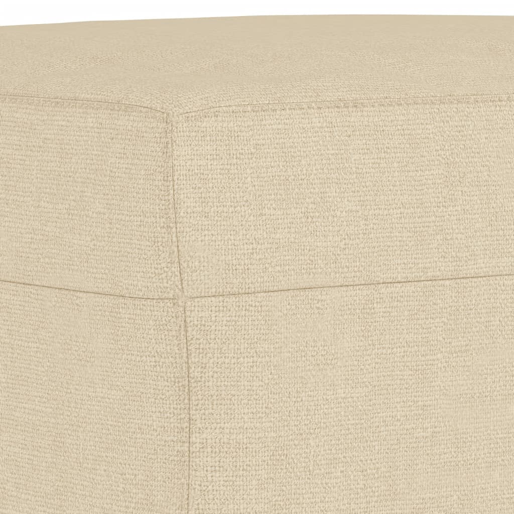 Voetenbank 70x55x41 cm stof crèmekleurig is nu te koop bij PeponiXL, paradijselijk wonen!