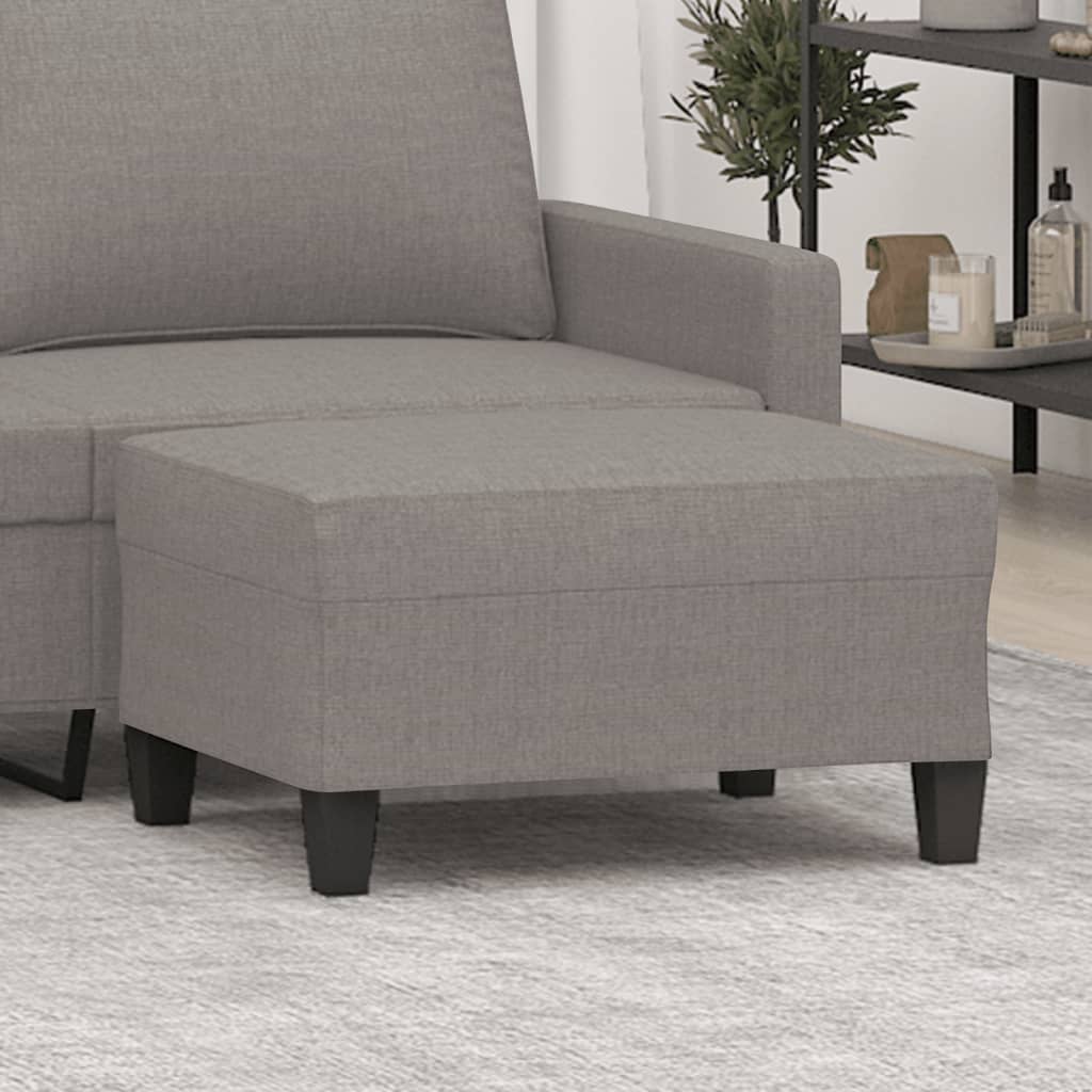 Voetenbank 70x55x41 cm stof taupe is nu te koop bij PeponiXL, paradijselijk wonen!