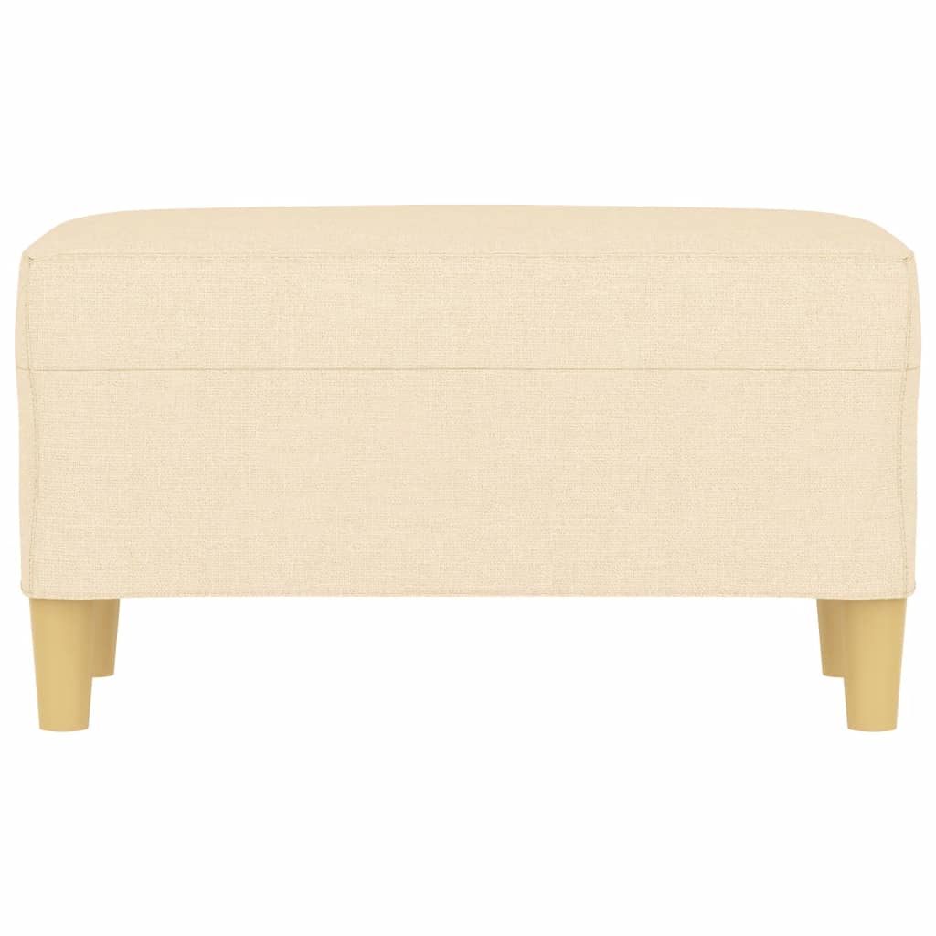 Bankje 70x35x41 cm stof crèmekleurig is nu te koop bij PeponiXL, paradijselijk wonen!