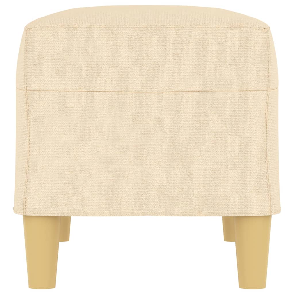 Bankje 70x35x41 cm stof crèmekleurig is nu te koop bij PeponiXL, paradijselijk wonen!