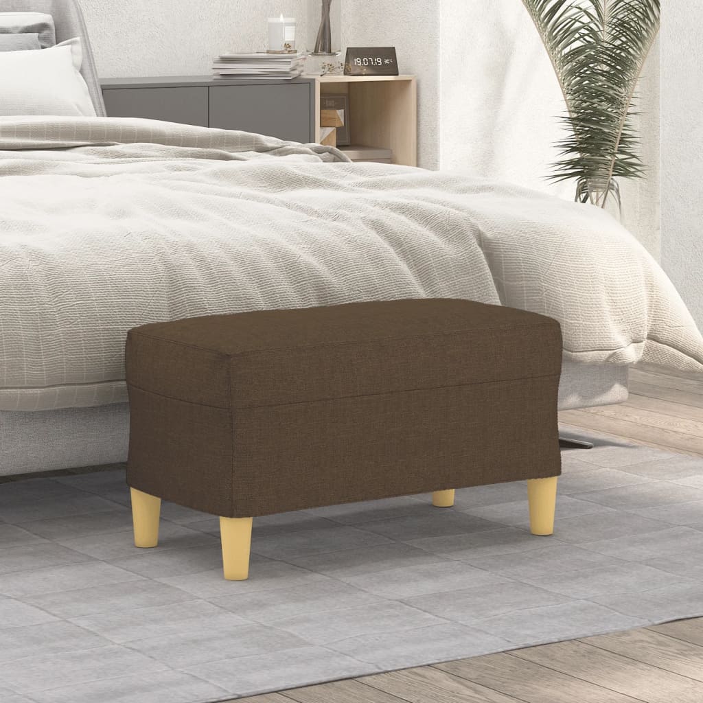 Bankje 70x35x41 cm stof bruin is nu te koop bij PeponiXL, paradijselijk wonen!