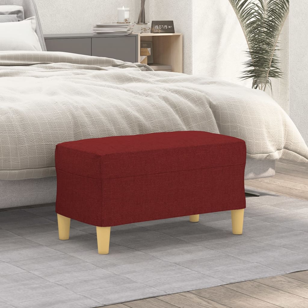 Bankje 70x35x41 cm stof wijnrood is nu te koop bij PeponiXL, paradijselijk wonen!