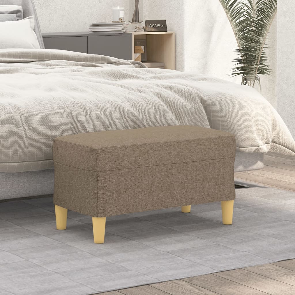 Bankje 70x35x41 cm stof taupe is nu te koop bij PeponiXL, paradijselijk wonen!