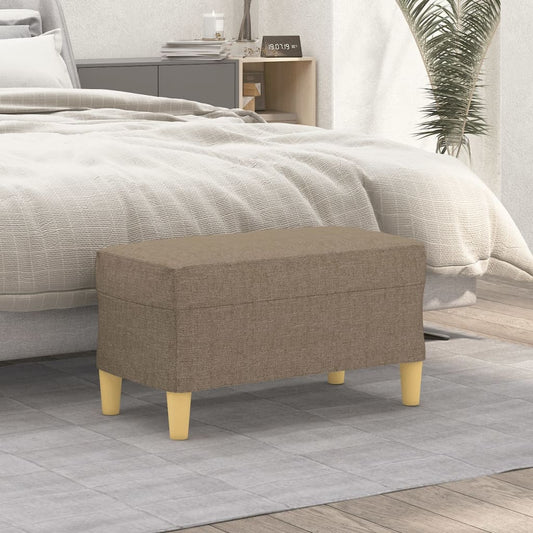Bankje 70x35x41 cm stof taupe is nu te koop bij PeponiXL, paradijselijk wonen!