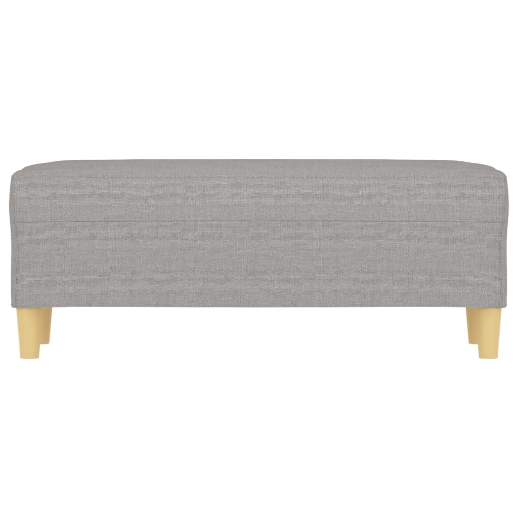 Bankje 100x35x41 cm stof lichtgrijs is nu te koop bij PeponiXL, paradijselijk wonen!