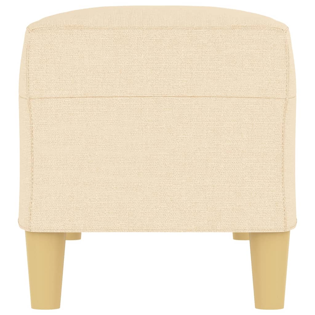 Bankje 100x35x41 cm stof crèmekleurig is nu te koop bij PeponiXL, paradijselijk wonen!