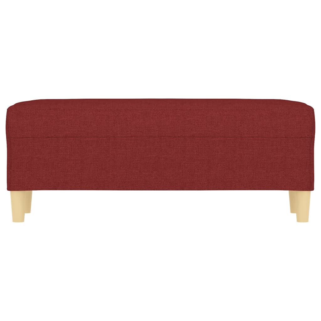 Bankje 100x35x41 cm stof wijnrood is nu te koop bij PeponiXL, paradijselijk wonen!