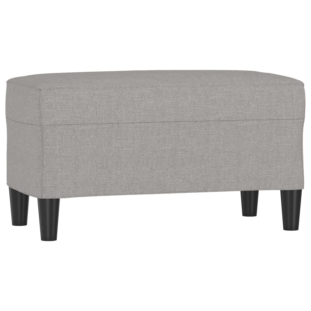 Bankje 70x35x41 cm stof lichtgrijs is nu te koop bij PeponiXL, paradijselijk wonen!