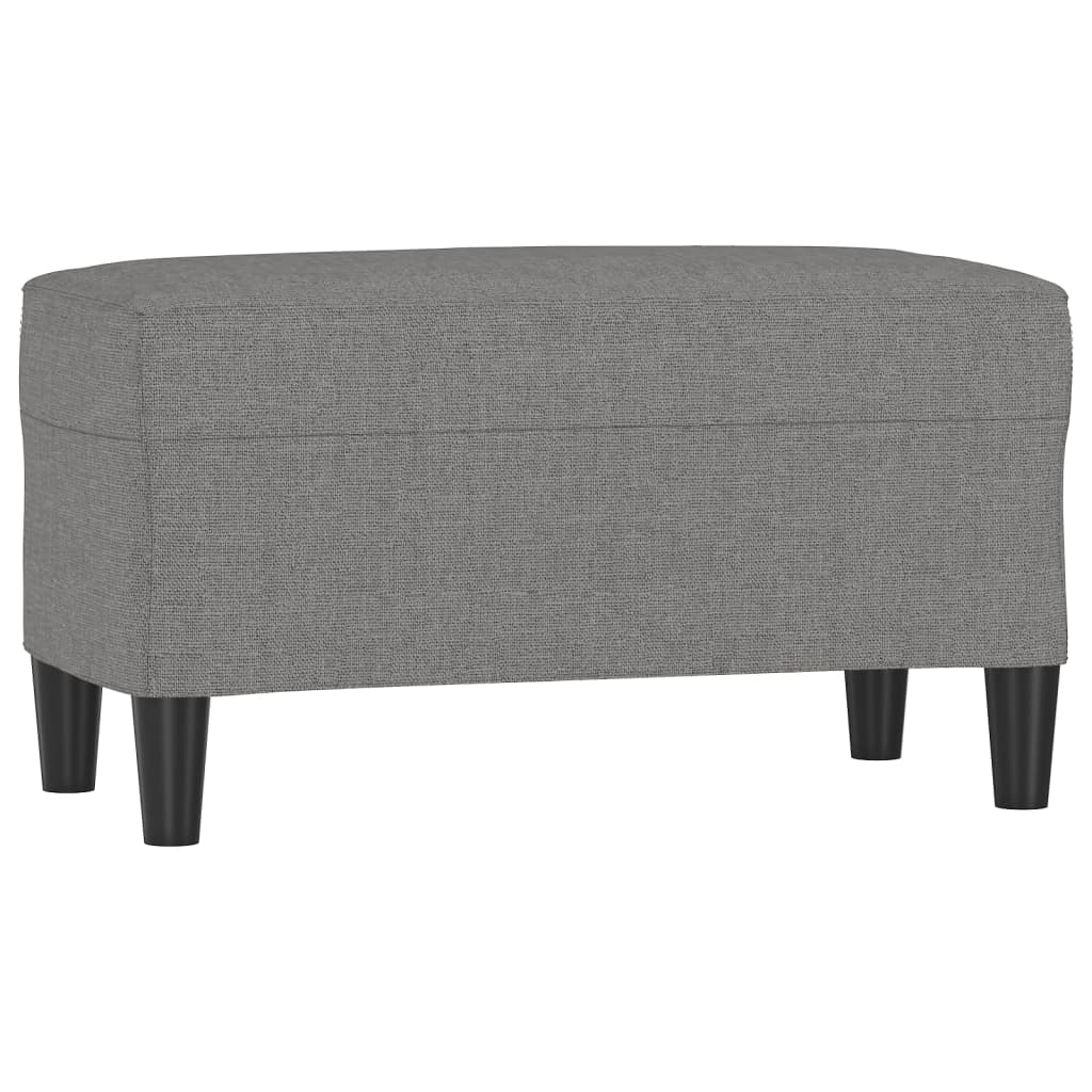 Bankje 70x35x41 cm stof donkergrijs is nu te koop bij PeponiXL, paradijselijk wonen!