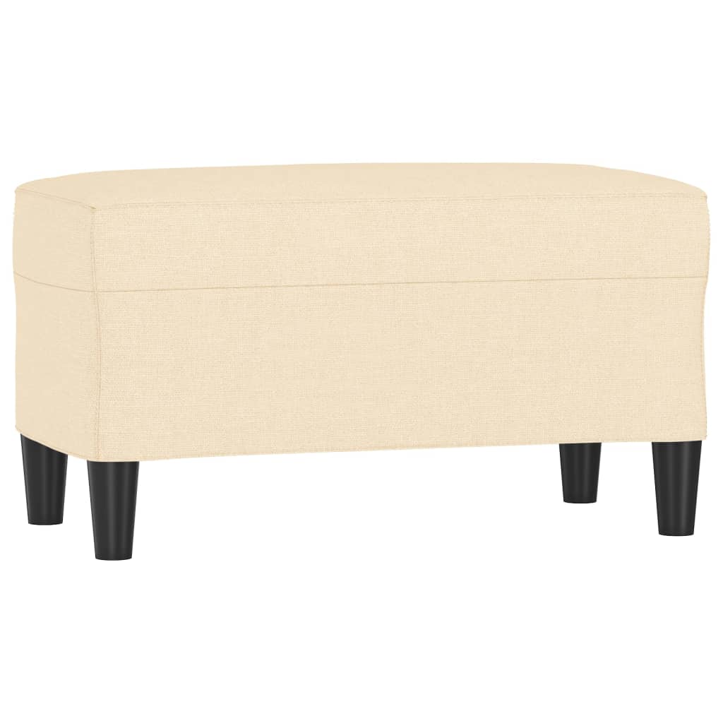 Bankje 70x35x41 cm stof crèmekleurig is nu te koop bij PeponiXL, paradijselijk wonen!
