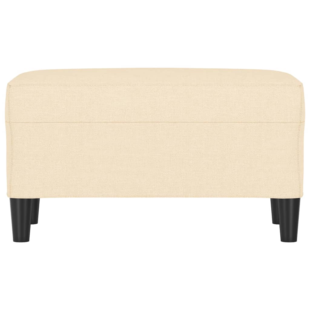 Bankje 70x35x41 cm stof crèmekleurig is nu te koop bij PeponiXL, paradijselijk wonen!