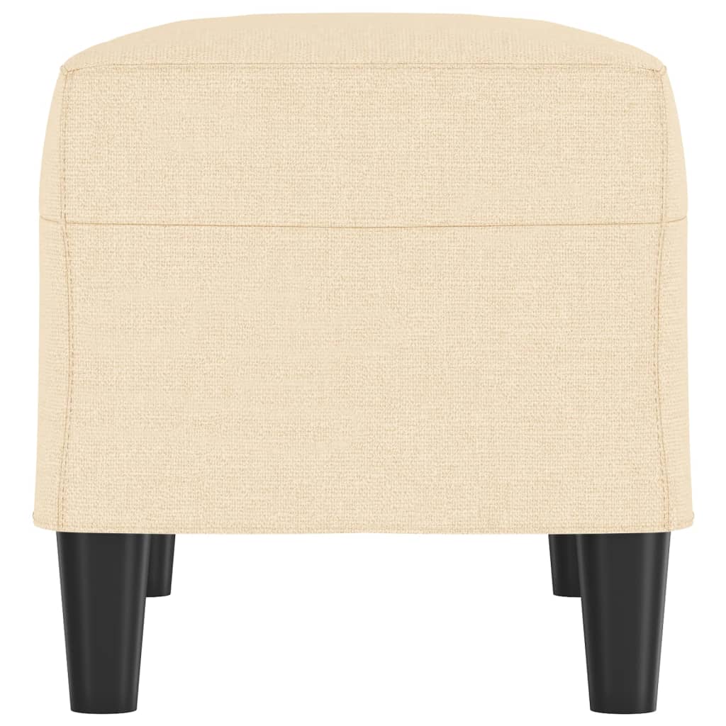 Bankje 70x35x41 cm stof crèmekleurig is nu te koop bij PeponiXL, paradijselijk wonen!