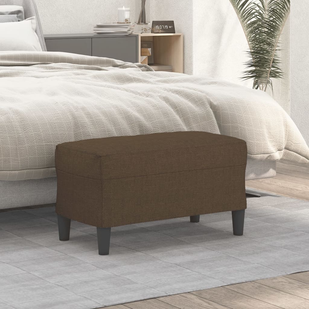 Bankje 70x35x41 cm stof bruin is nu te koop bij PeponiXL, paradijselijk wonen!