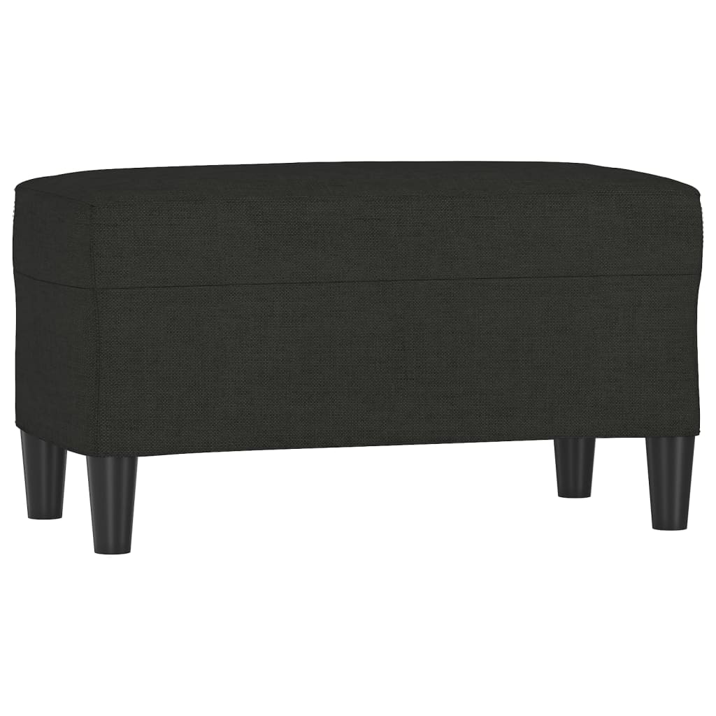 Bankje 70x35x41 cm stof zwart is nu te koop bij PeponiXL, paradijselijk wonen!
