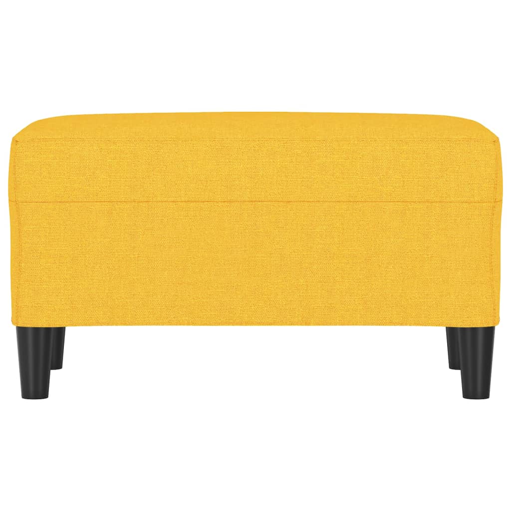Bankje 70x35x41 cm stof lichtgeel is nu te koop bij PeponiXL, paradijselijk wonen!