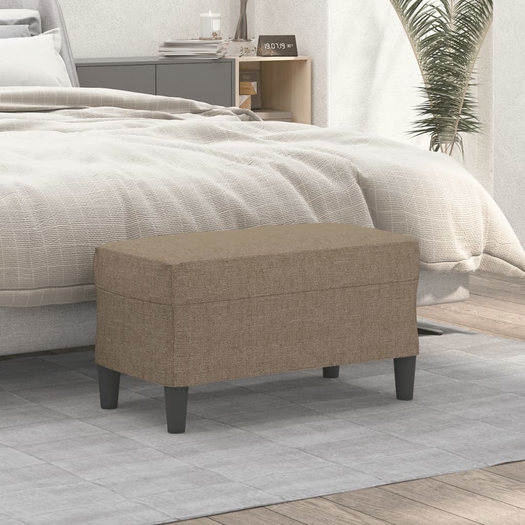 Bankje 70x35x41 cm stof taupe is nu te koop bij PeponiXL, paradijselijk wonen!
