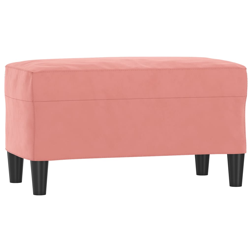 Bankje 70x35x41 cm fluweel roze is nu te koop bij PeponiXL, paradijselijk wonen!
