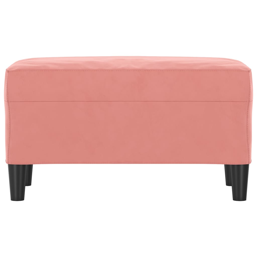 Bankje 70x35x41 cm fluweel roze is nu te koop bij PeponiXL, paradijselijk wonen!