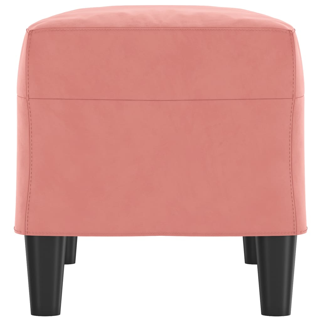 Bankje 70x35x41 cm fluweel roze is nu te koop bij PeponiXL, paradijselijk wonen!