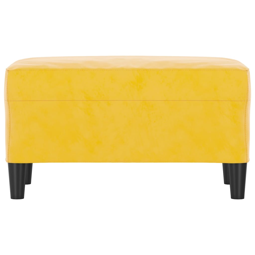 Bankje 70x35x41 cm fluweel geel is nu te koop bij PeponiXL, paradijselijk wonen!