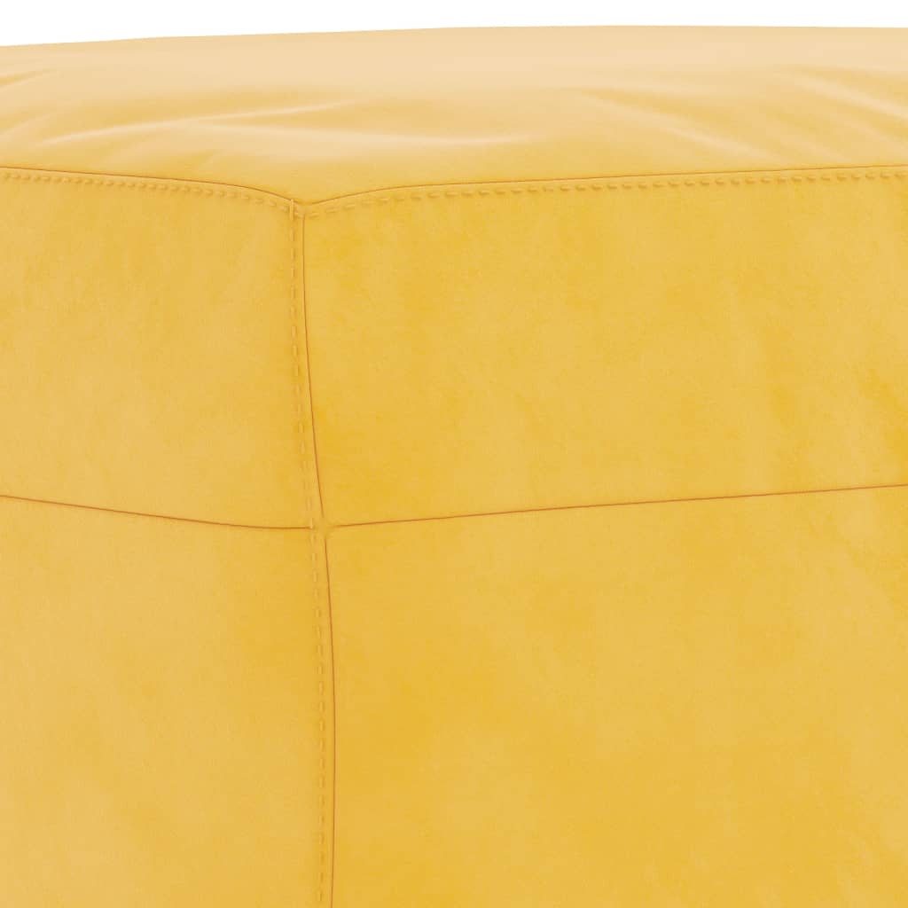 Bankje 70x35x41 cm fluweel geel is nu te koop bij PeponiXL, paradijselijk wonen!