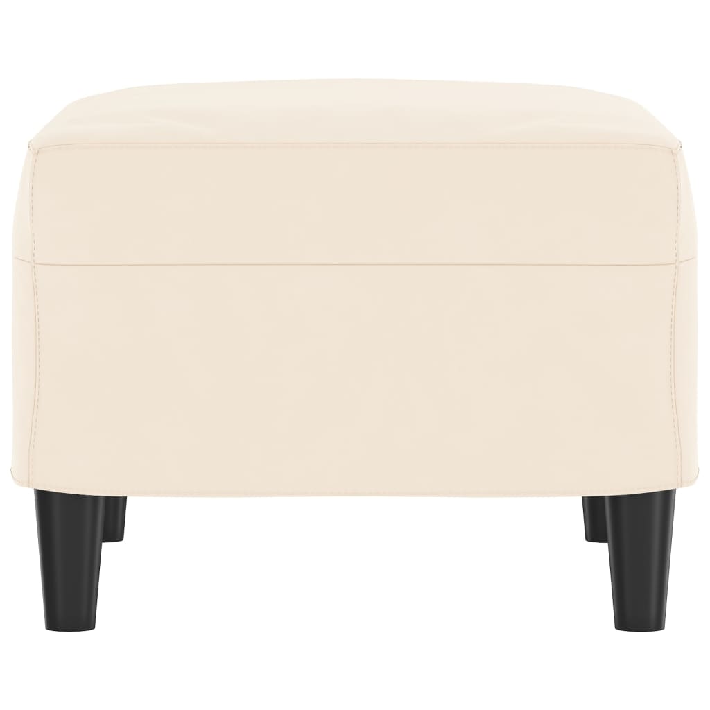 Bankje 70x35x41 cm fluweel crèmekleurig is nu te koop bij PeponiXL, paradijselijk wonen!