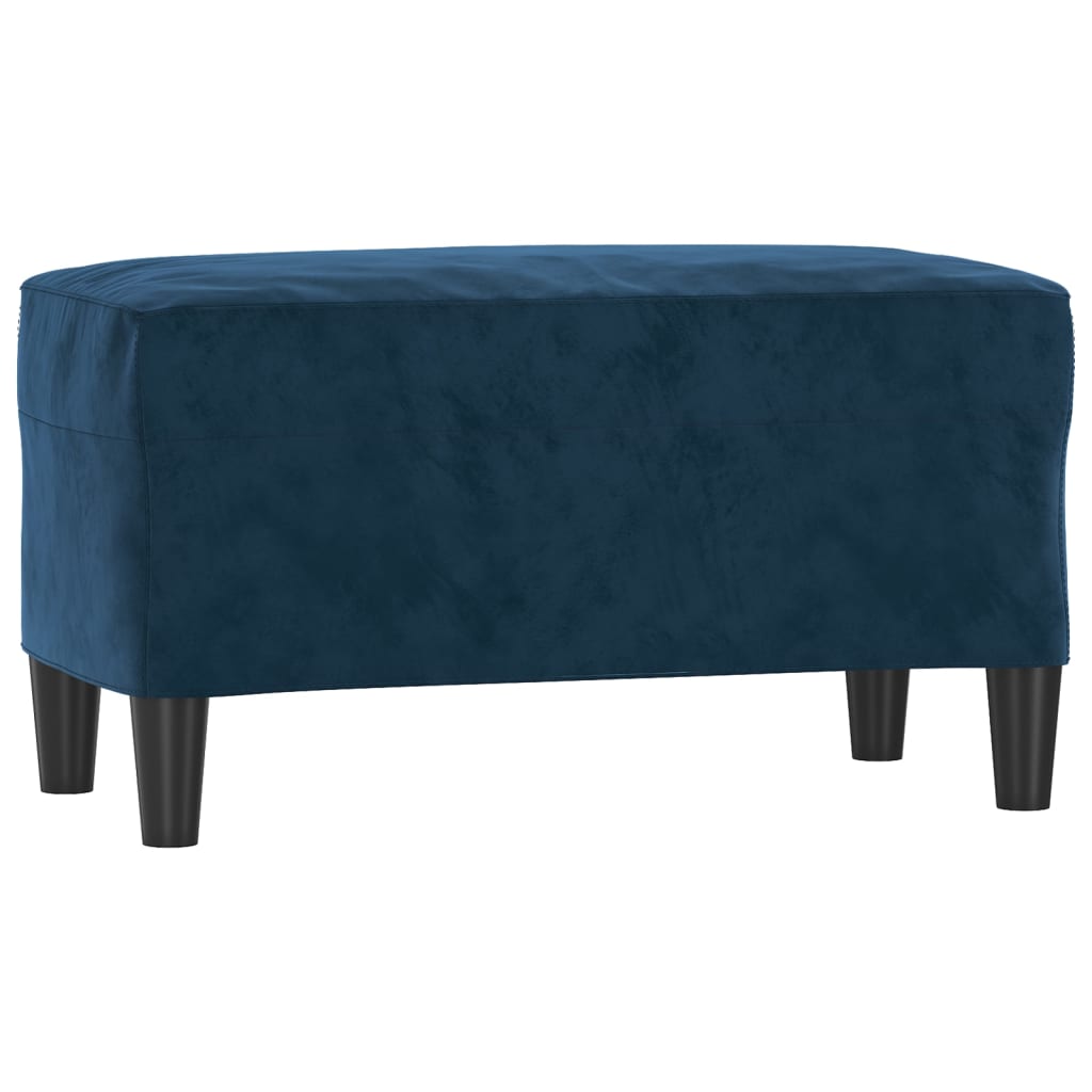 Bankje 70x35x41 cm fluweel blauw is nu te koop bij PeponiXL, paradijselijk wonen!