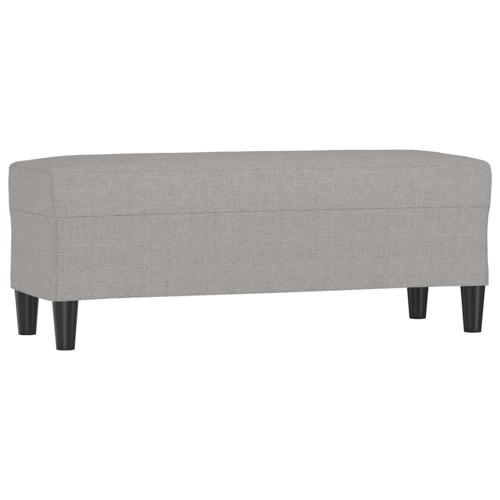 Bankje 100x35x41 cm stof lichtgrijs is nu te koop bij PeponiXL, paradijselijk wonen!