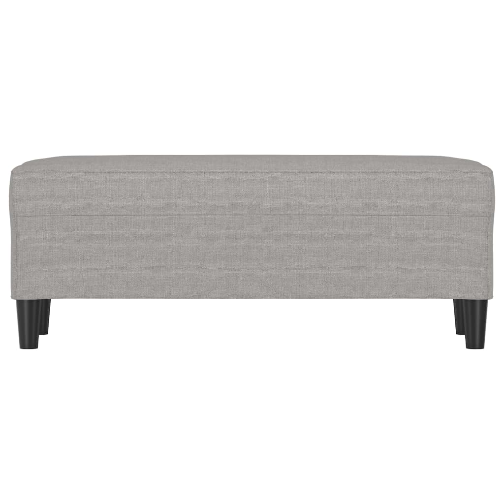 Bankje 100x35x41 cm stof lichtgrijs is nu te koop bij PeponiXL, paradijselijk wonen!
