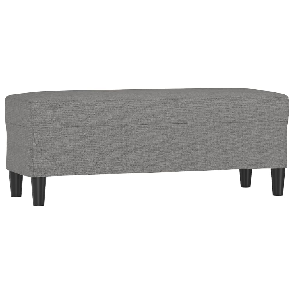 Bankje 100x35x41 cm stof donkergrijs is nu te koop bij PeponiXL, paradijselijk wonen!