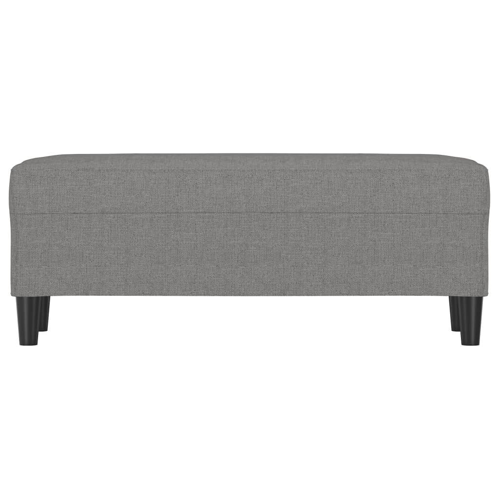 Bankje 100x35x41 cm stof donkergrijs is nu te koop bij PeponiXL, paradijselijk wonen!